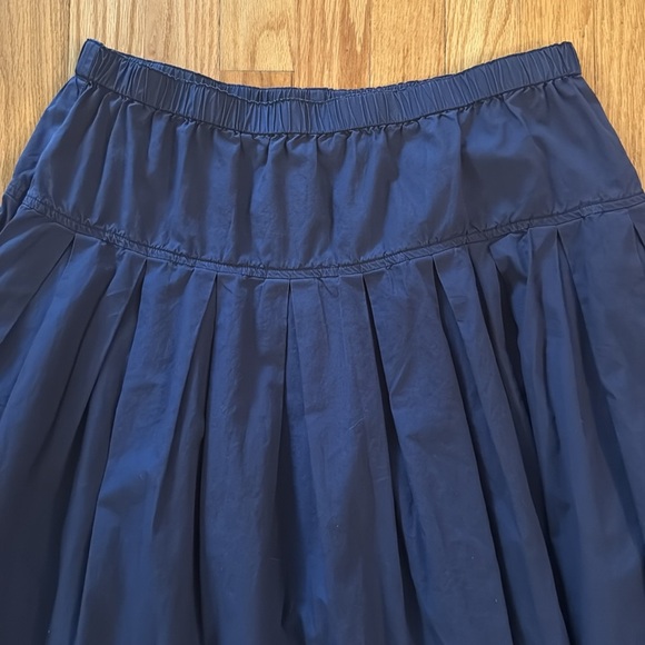 Alex Mill sz L Deep Blue A-Line Skirt 100% cotton great condition - Picture 2 of 5